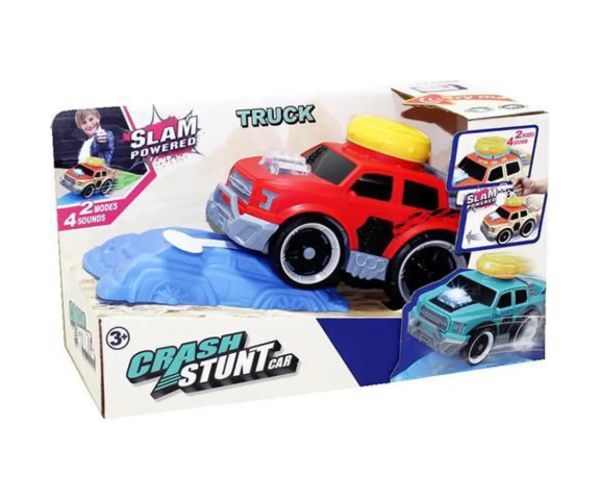 Slam Power vehicul de concurs culoarea roșie cu sunete