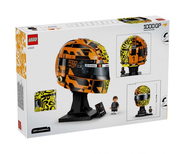 Edițiile LEGO®: Casca lui Lando Norris de la echipa McLaren Mastercard F1® (43023)
