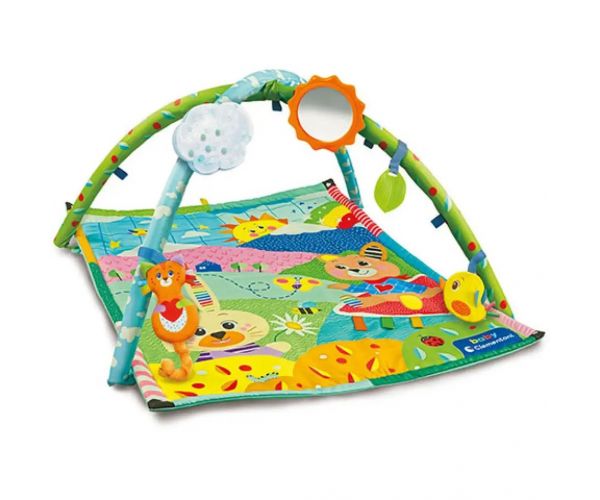 Descoperă! Covor de joacă animale cu accesorii 61x82cm - Clementoni baby