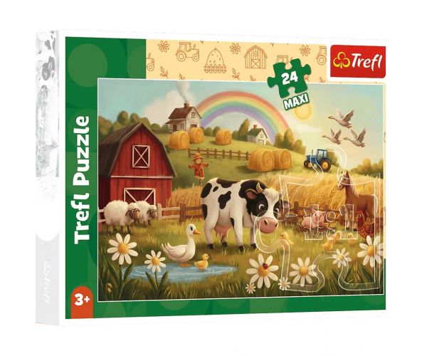 Animale de la fermă 24 piese Maxi puzzle - Trefl