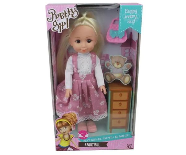 Pretty Girl păpușă blondă cu accesorii