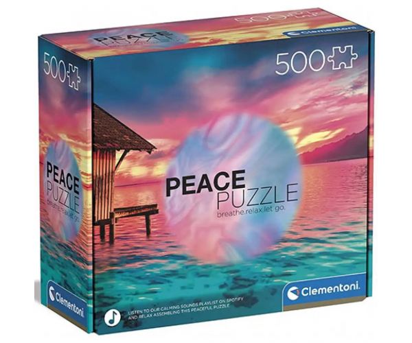 Peace Puzzle: Trăiește clipa 500 bucăți puzzle - Clementoni