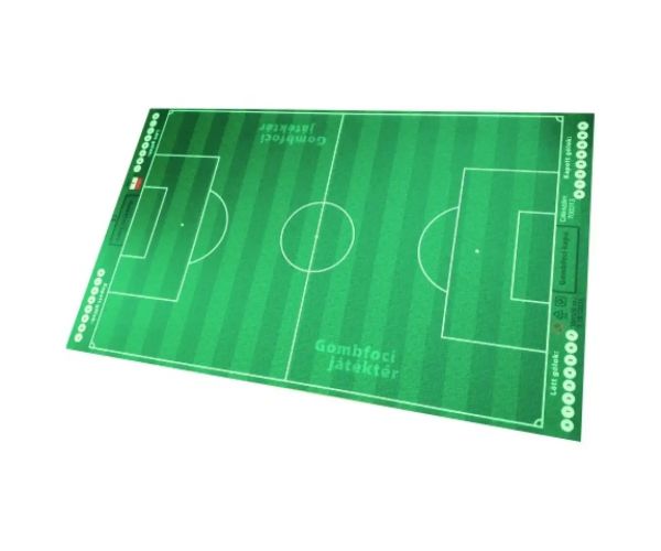 Teren de fotbal 55x90cm, în suport cu un set de autocolante echipă cadou