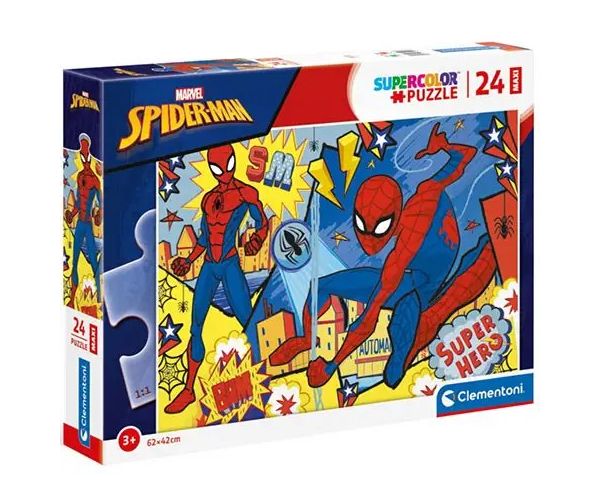 Marvel: Spider-Man Supercolor Maxi puzzle 24 bucăți - Clementoni