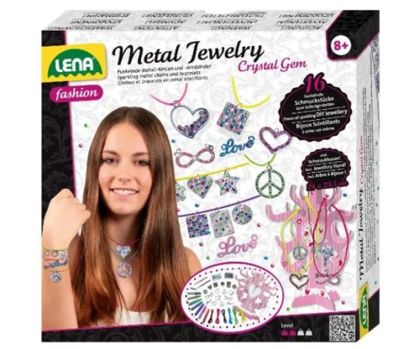 LENA: Pandantive din metal și cristale set de făcut bijuterii