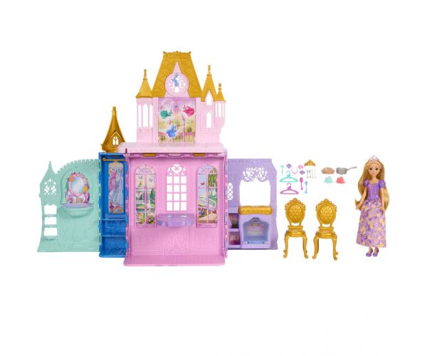 Disney Prințese Castel cu Rapunzel și Păpușă - Mattel