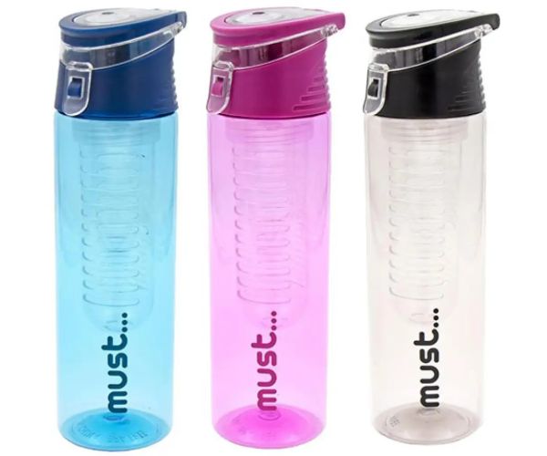Must... Tritan sticlă de apă cu filtru în trei variante