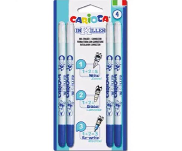 Set de stilouri cu radieră InKilller 4 buc - Carioca