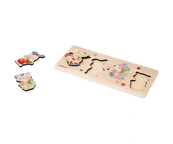 Eichhorn: Puzzle din lemn Prieteni drăguți - Simba Toys