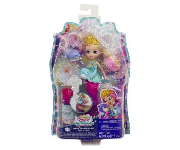 Enchantimals: Buborékfújó sellő figura kiegészítőkkel - Mattel