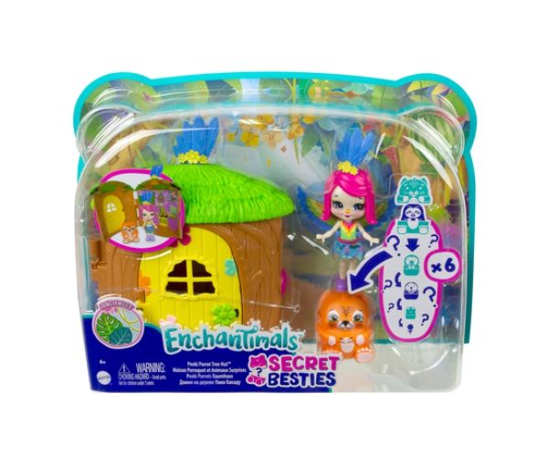Enchantimals: Telis-Tele Kuckó papagájlak szett - Mattel