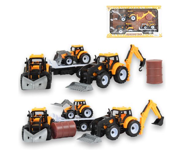 Engineering Truck: Set de mașini cu tractoare și butoi în două versiuni