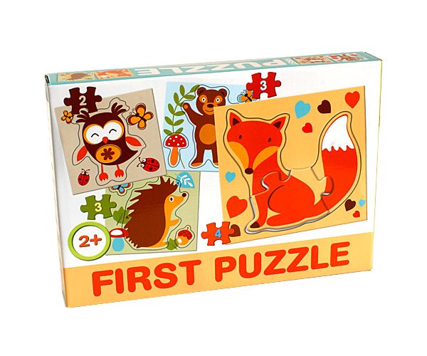 Erdei állatos Bébipuzzle - D-Toys