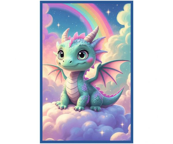 Lumea poveștilor colorate – puzzle cu 3 x 50 de piese cu un unicorn, o sirenă și un dragon – Trefl