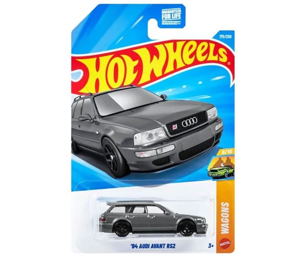 Hot Wheels: 94 Audi Avant RS2 mașinuță gri 1/64 - Mattel