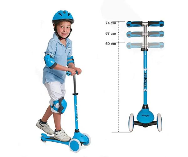 On and Go trotinetă trei roți culoarea albastră - Mondo Toys