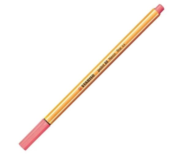 Stabilo: Point 88 de 0,4mm culoarea neon roșu