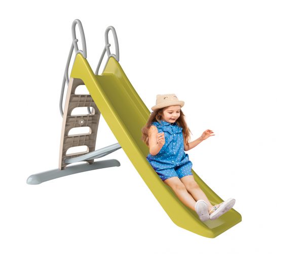 Tobogan Speed cu balustradă de siguranță de culoare lime de 170 cm