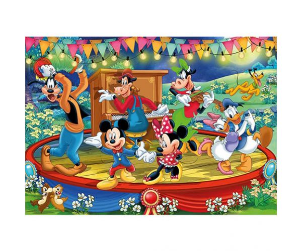 Mickey Mouse Supercolor 2 in 1 puzzle 2x60 bucăți - Clementoni