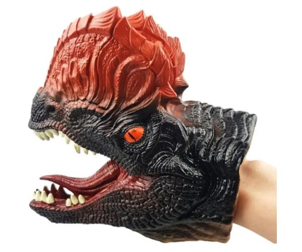 Dilophosaurus dinozaur marionetă de mână