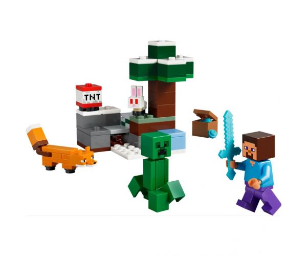 LEGO® Minecraft: Aventurile lui Steve în taiga (21583)