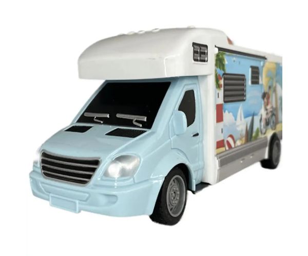 Holiday Travel autocaravană telecomandă RC cu lumină 27MHz 1/32 scară 20cm