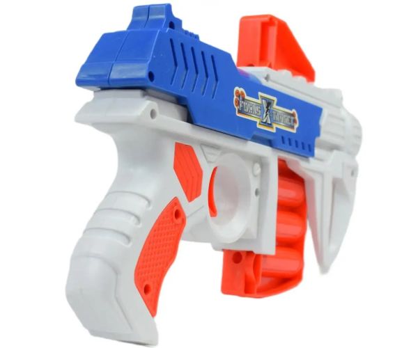 Dart League: Placă electronică rotativă pentru țintă cu pistol manual cu burete și gloanțe