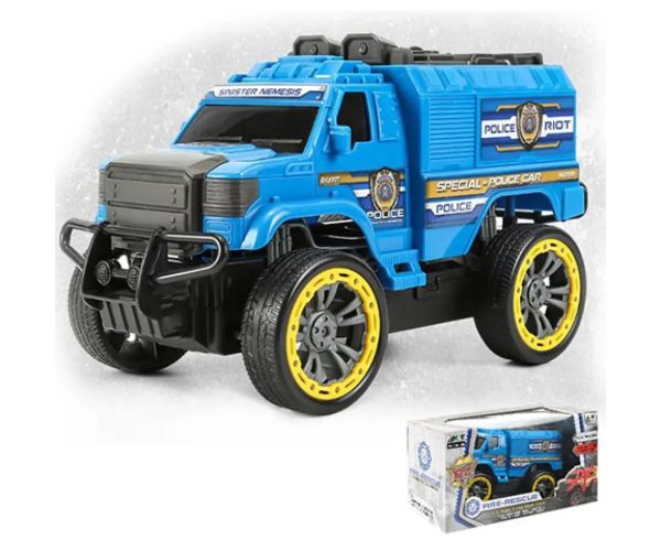 RC Off-Road vehicul de poliție cu telecomandă 4 funcții diferite