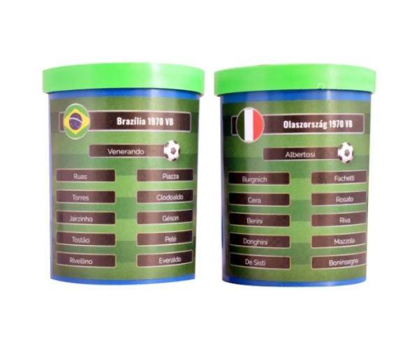 Recreați finala Cupei Mondiale de Fotbal din 1970! Set de fotbal cu bile Brazilia-Italia cu echipă cadou