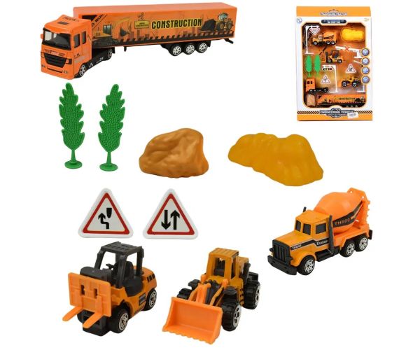 Engineering Vehicle: Set de joacă vehicule de construcții cu accesorii