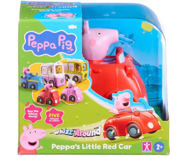 Whizz-Around Peppa porcul roșu mașina