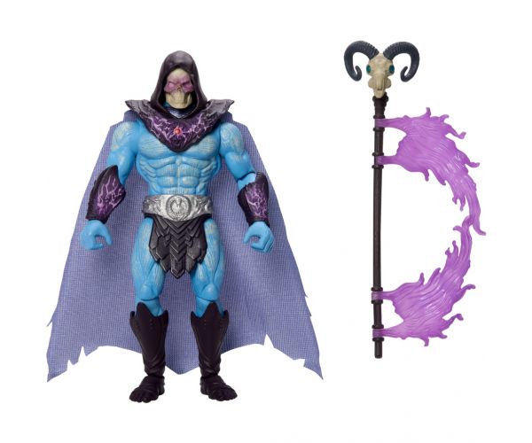 Masters of the Universe: Apărătorii Universului – Skeletor cu fața scheletică, figurină de acțiune cu accesorii - Mattel