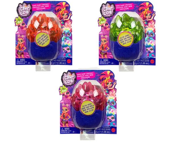Cave Club: Dinozauri surpriză în ouă de cristal strălucitoare în mai multe variante - Mattel