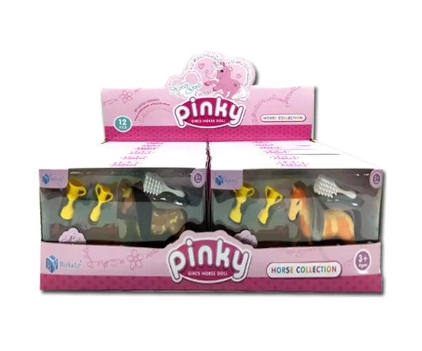 Pinky set de joacă cu cai