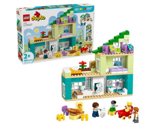 LEGO® DUPLO®: 3 în 1 casă de familie modernă cu figurine (10470)
