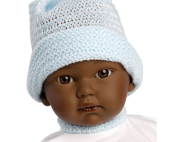 Llorens: Cuqui păpușă băiețel afro-american 30 cm