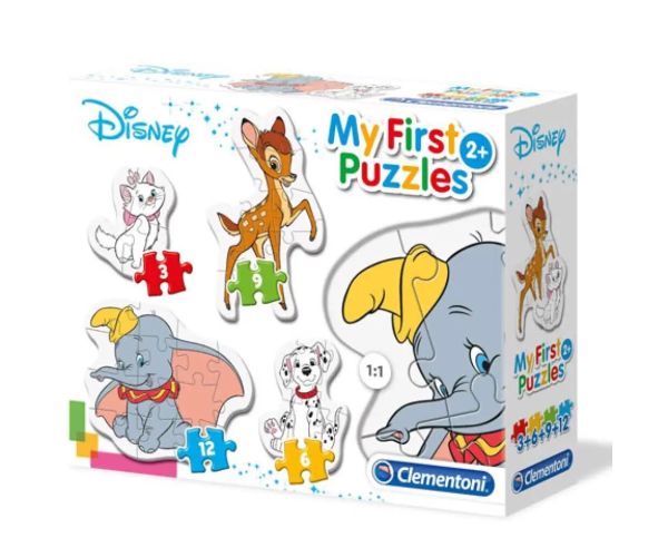 Set de puzzle 4 în 1 cu animale Disney - Clementoni