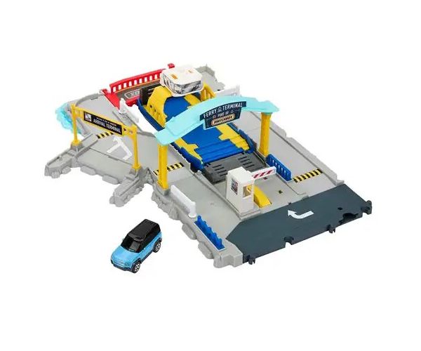 Matchbox: Ferry Port set de joacă cu mașinuță - Mattel