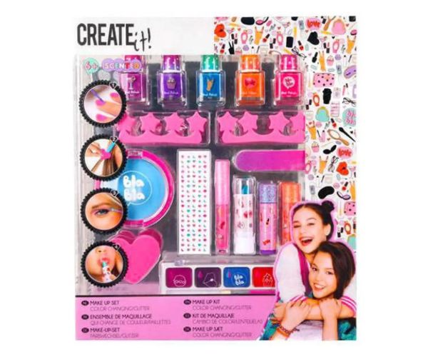 Canenco: Create it! Schimbă culoarea, cu sclipici Make-Up set