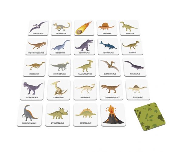 Joc de memorie cu dinozauri