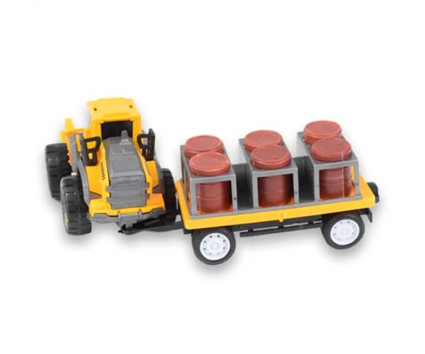 Engineering Truck: Tractor cu butoaie de ulei si remorcă 24cm
