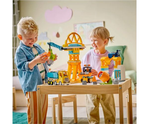 LEGO® DUPLO®: 3 în 1 zonă de construcție și utilaje (10476)