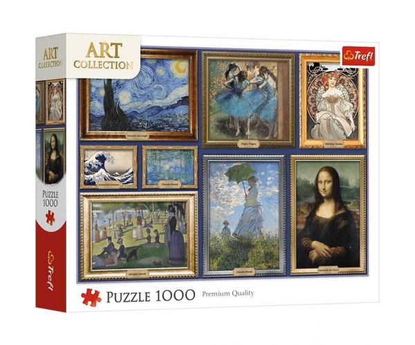 Colecția de Artă: Colecția capodoperelor artistice puzzle de 1000 de piese - Trefl