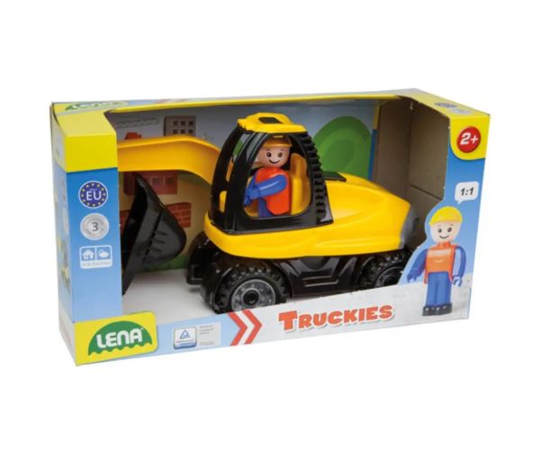 LENA: Camionete cu figură de excavator 25cm