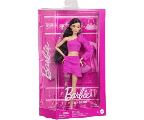 Barbie: Prietene trendy - Papusa cu par negru - Mattel