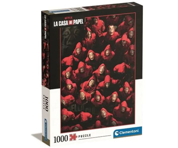 La Casa De Papel: Hoți sau ostatici? 1000 bucăți puzzle - Clementoni