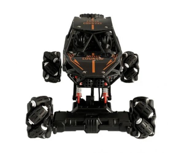 Telecomandă RC Cross Country Jeep cu suspensie cu arc și efecte de lumină 21 cm 2,4 GHz