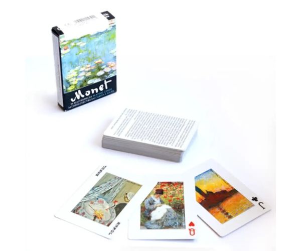 Picturile lui Claude Monet 1x55 cărţi remi exclusive