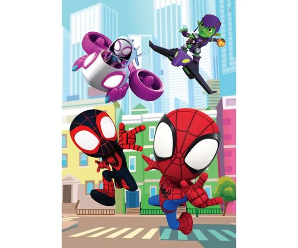 Spidey și prietenii săi minunați puzzle maxi supercolor de 60 de piese - Clementoni