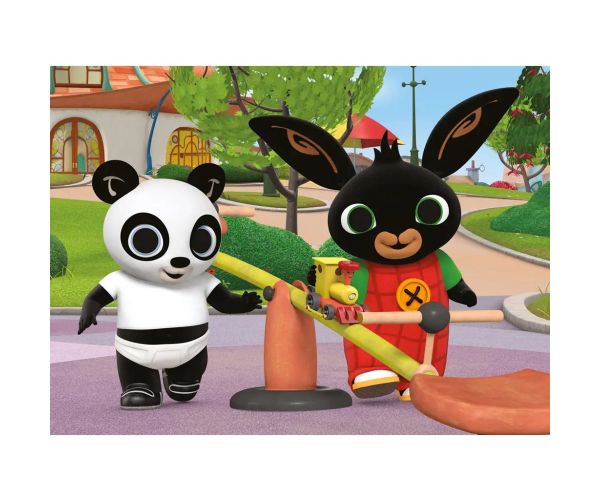 Bing și Pandó în locul de joacă puzzle Eco mini de 24 piese 35x25cm - Lisciani